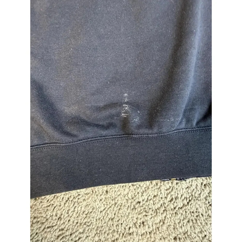 Carhartt Hoodie Mens M Relaxed Blue Full Zip Hooded Lined Fleece Pockets Logo